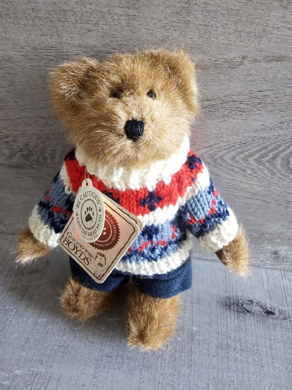 Boyds Bear Plush - Edmund Fall 2002 8" - #9175-19 Bailey And Friends Collection